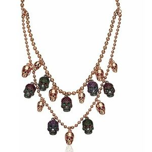 Duchess of Betseyville Glitter Skull Necklace